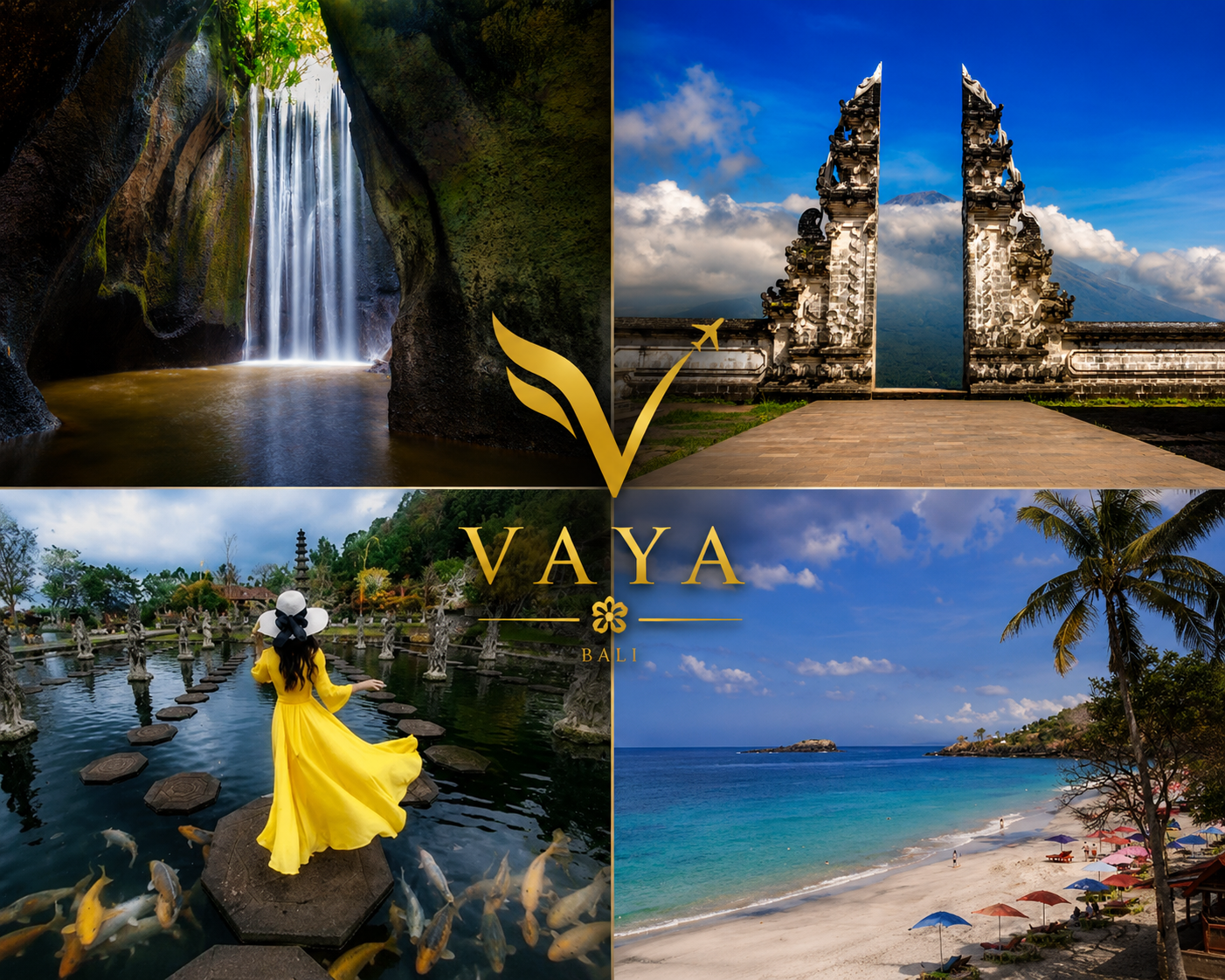 Tukad Cepung Waterfall & Virgin Beach Escape in Karangasem